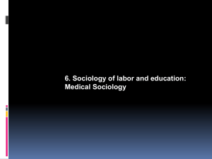6. Sociology of labor and education