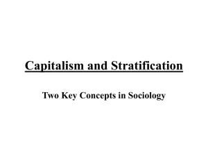 Capitalism and Stratification