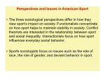 Sociological Perspectives on Sports