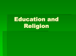 Chapter 14 Education and Religion