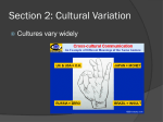 Section 2: Cultural Variation