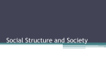 Social Structure and Society