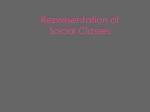 Representation Of Social Class