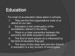 Education - sociologygleneagles