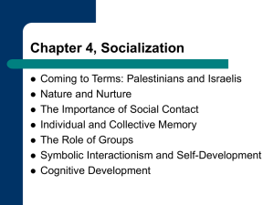 Chapter 4, Socialization