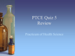 PTCE Quiz 5 Review