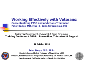 Conceptualizing PTSD and Addictions Treatment