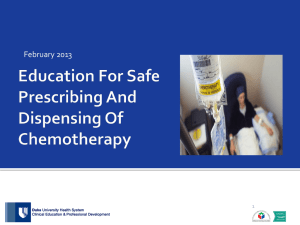 Who Is Authorized To Prescribe Chemotherapy