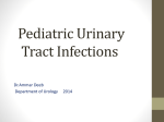 Pediatric Urinary Tract Infections