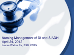 Nursing Management of DI and SIADH