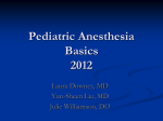Pediatric anesthesia basics