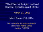 Religion on Heart Disease & Hypertension - ISH-TMC