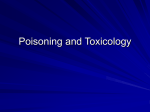 Poisoning and Toxicology