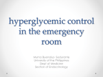 Hyperglycemic Emergencies - Philippine College of Emergency