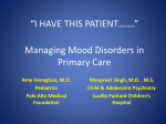 Managing Mood Disorders In Primary Care