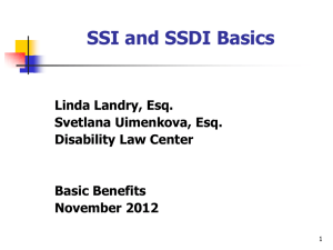 SSI & SSDI Basics 2012_0