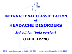 Cephalalgia - International Headache Society