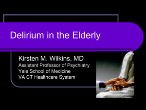 Delirium - Yale School of Medicine