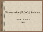 Nitrous oxide (N2O/O2) Sedation - The Children`s Medical Center of