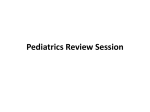 Pediatrics Review Session