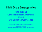 Illicit Drug Emergencies