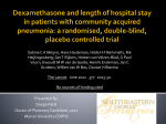 Dexamethasone and length of hospital stay in patients with