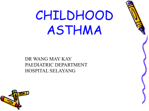 CHILDHOOD ASTHMA