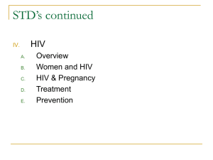 Gynecological Difficulties: STDs