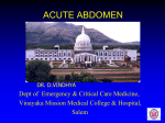 ACUTE ABDOMEN