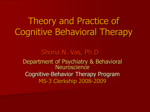 History, Assumptions, and Overview of CBT