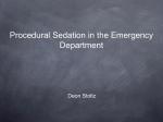 Procedural Sedation & Regional Anaesthesia