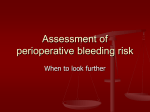 Assessment of perioperative bleeding risk