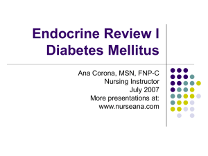 Endocrine Review - Dr. NurseAna's Nursing Reviews