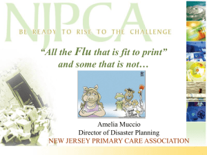 H1N1 Flu PPT - New Jersey Primary Care Association
