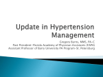 Treatment Guidelines HTN, DM, Hyperlipidemia