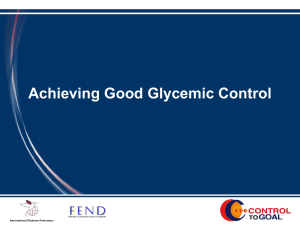 Achieving Good Glycemic Control