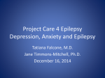 Project Care 4 Epilepsy Depression, Anxiety and Epilepsy