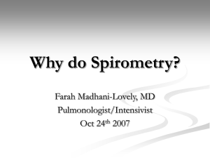 Why do Spirometry? - AFHCAN Telehealth Solutions