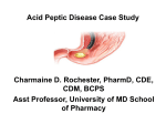 Acid Peptic Disease Case Study