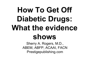 How To Get Off Diabetic Drugs 2013 final (1)