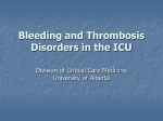 Hemostasis and thrombosis