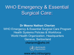 WHO emergency & essential surgical care