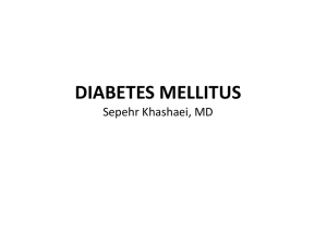 DIABETES MELLITUS TYPE I IDDM