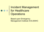 Incident Management for Healthcare