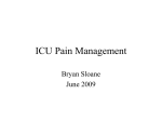ICU Pain Managment - University of California, Irvine