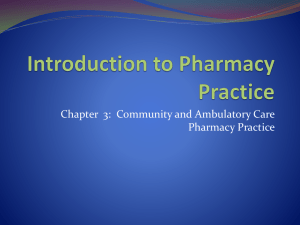 Introduction to Pharmacy Practice