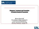 Diagnosis, Treatment and Prevention of Hospital Acquired