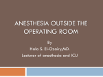 Outpatient Anesthesia