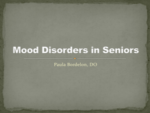 Psychiatric Disorders in Seniors