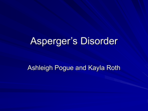 Asperger’s Disorder